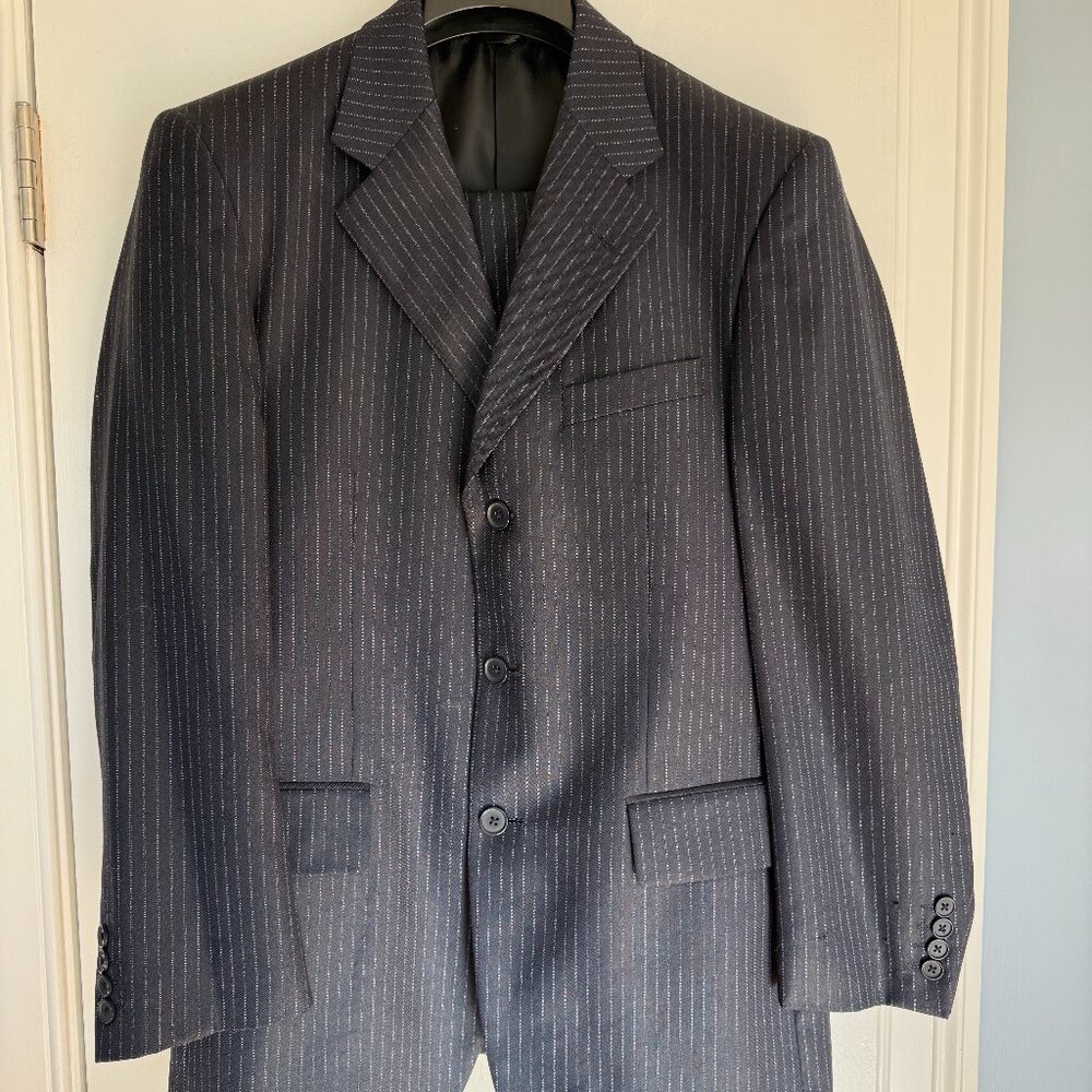 Maestro Pinstripe 2-Piece Suit – Fabric Made in Italy